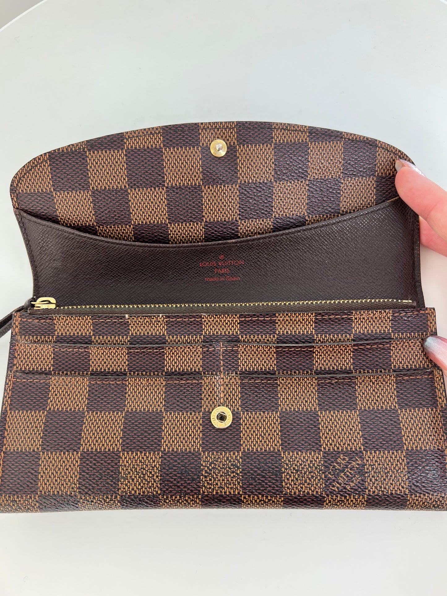 Portefeuille Louis Vuitton Emilie Damier