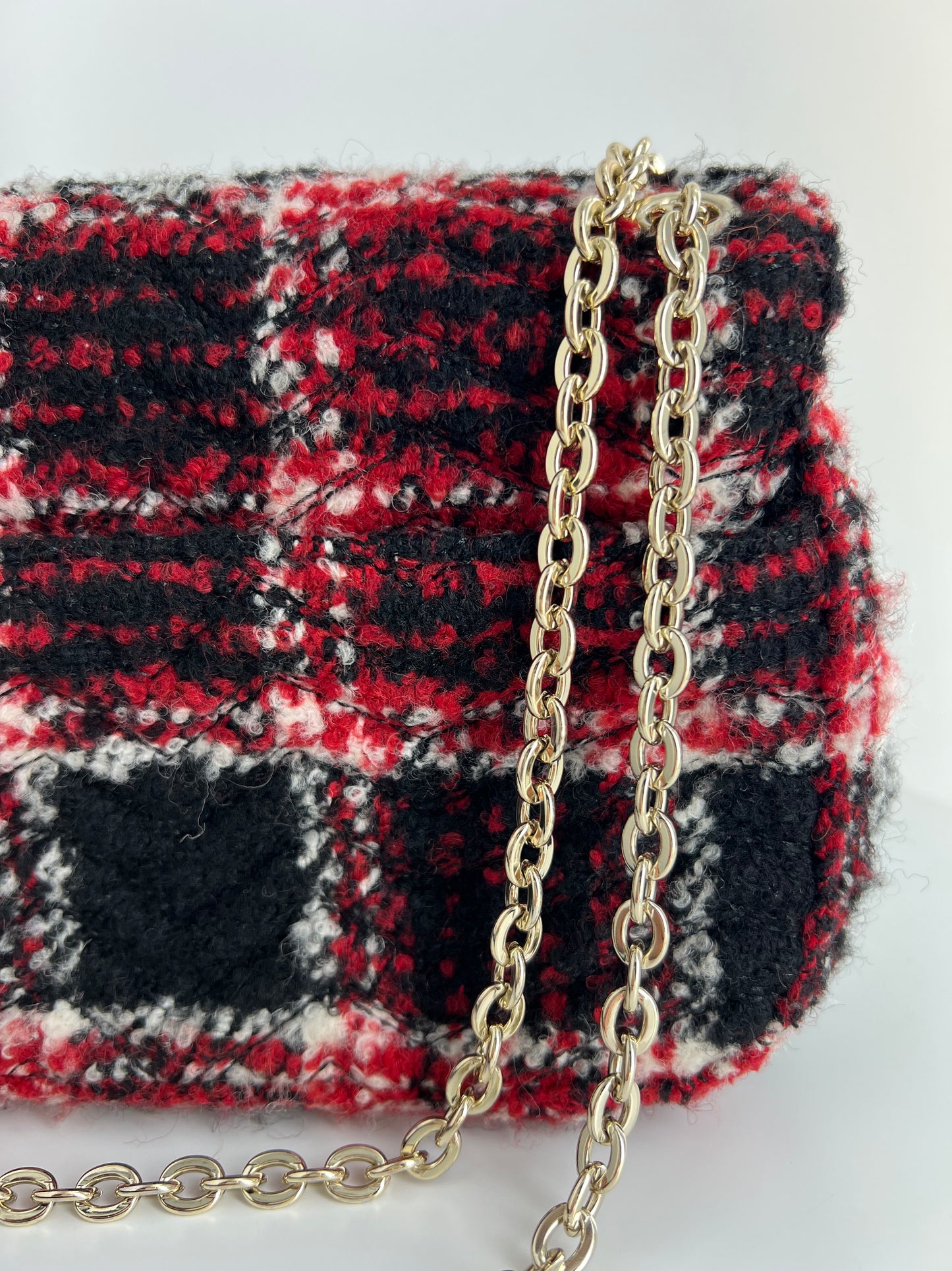 Sac Maje à rabat tweed