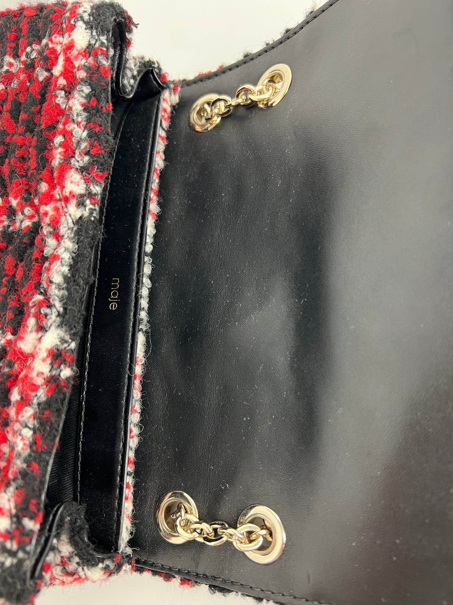 Sac Maje à rabat tweed