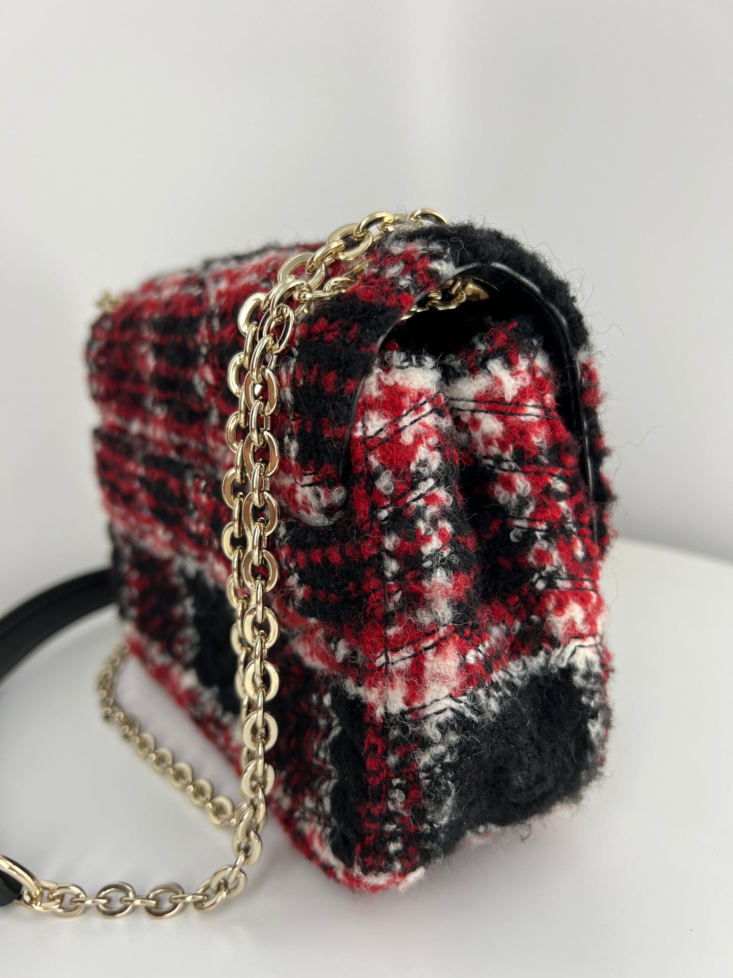 Sac Maje à rabat tweed