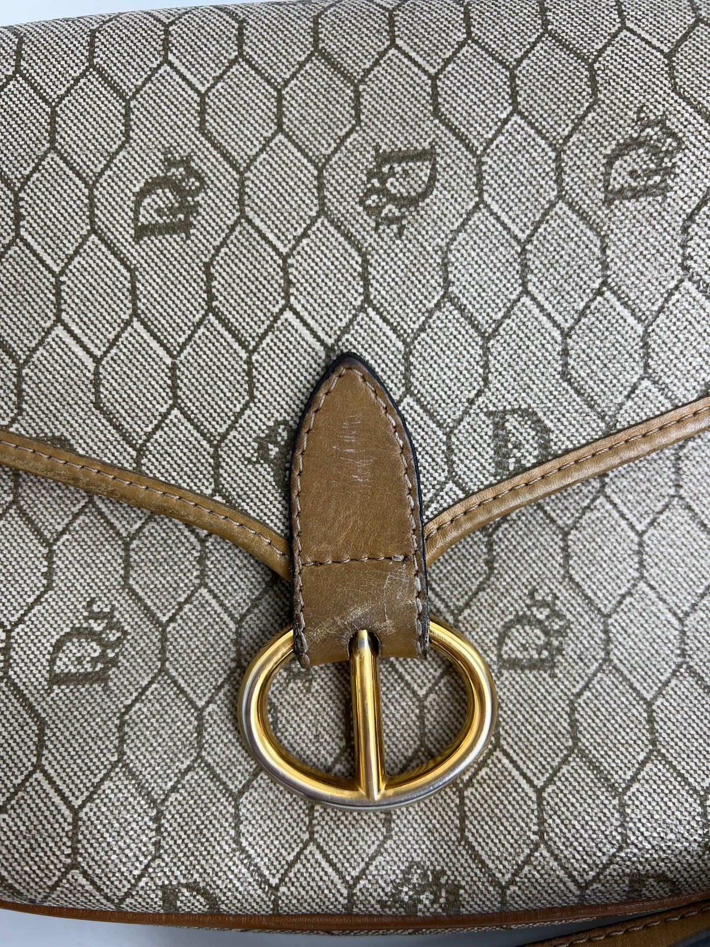 Sac Dior vintage à bandoulière alvéoles