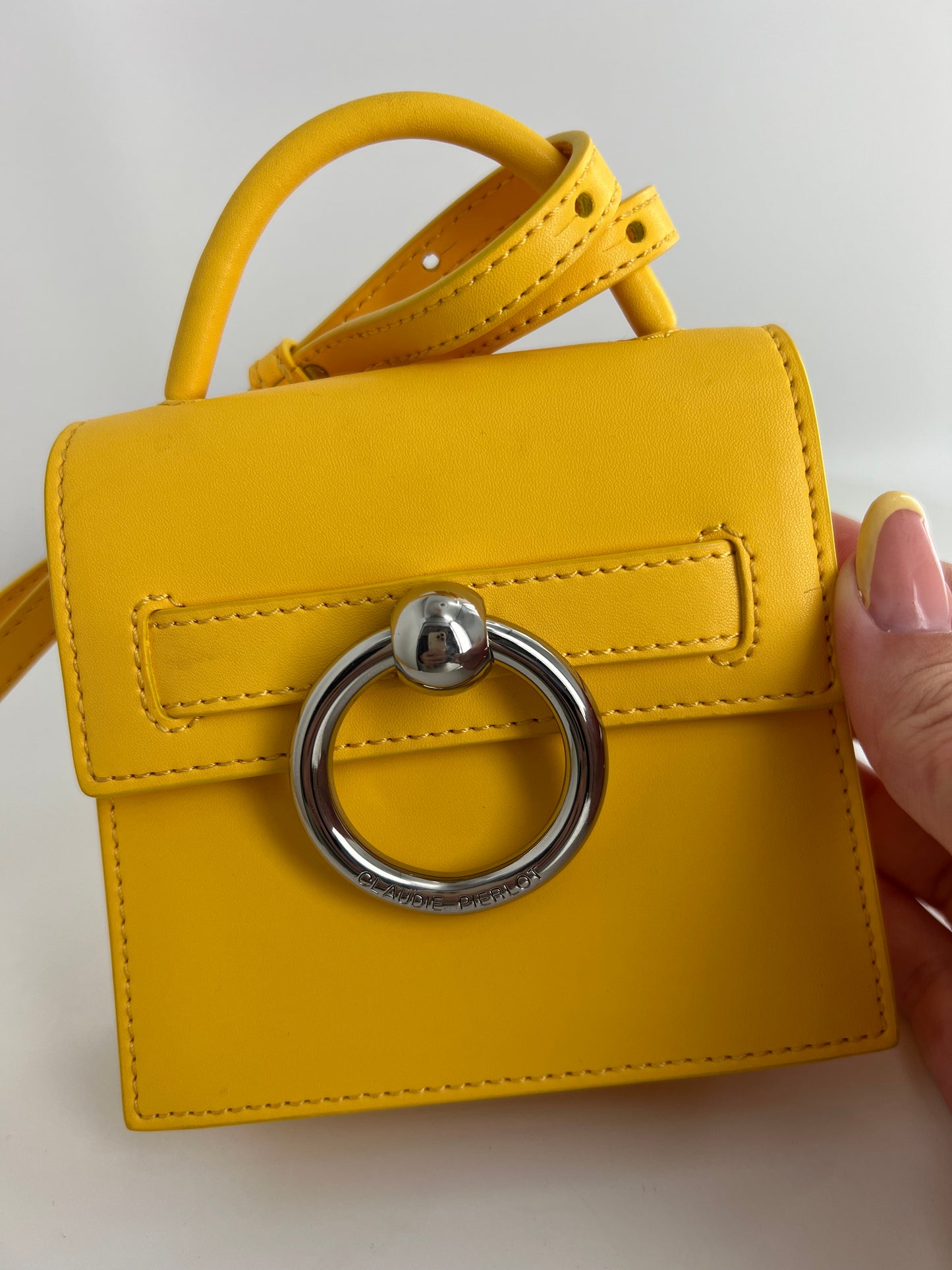 Sac Claudie Pierlot mini jaune