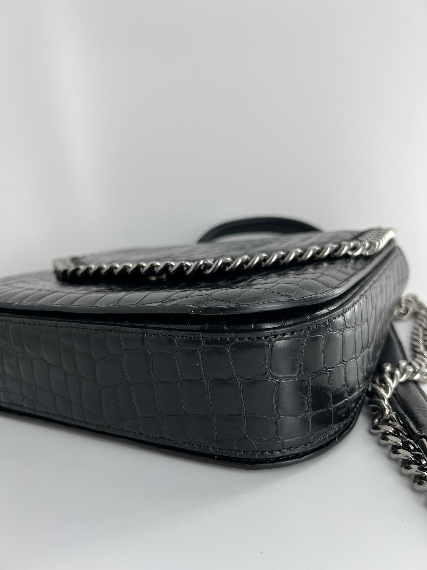 Sac Stella McCartney Falabella Box croco