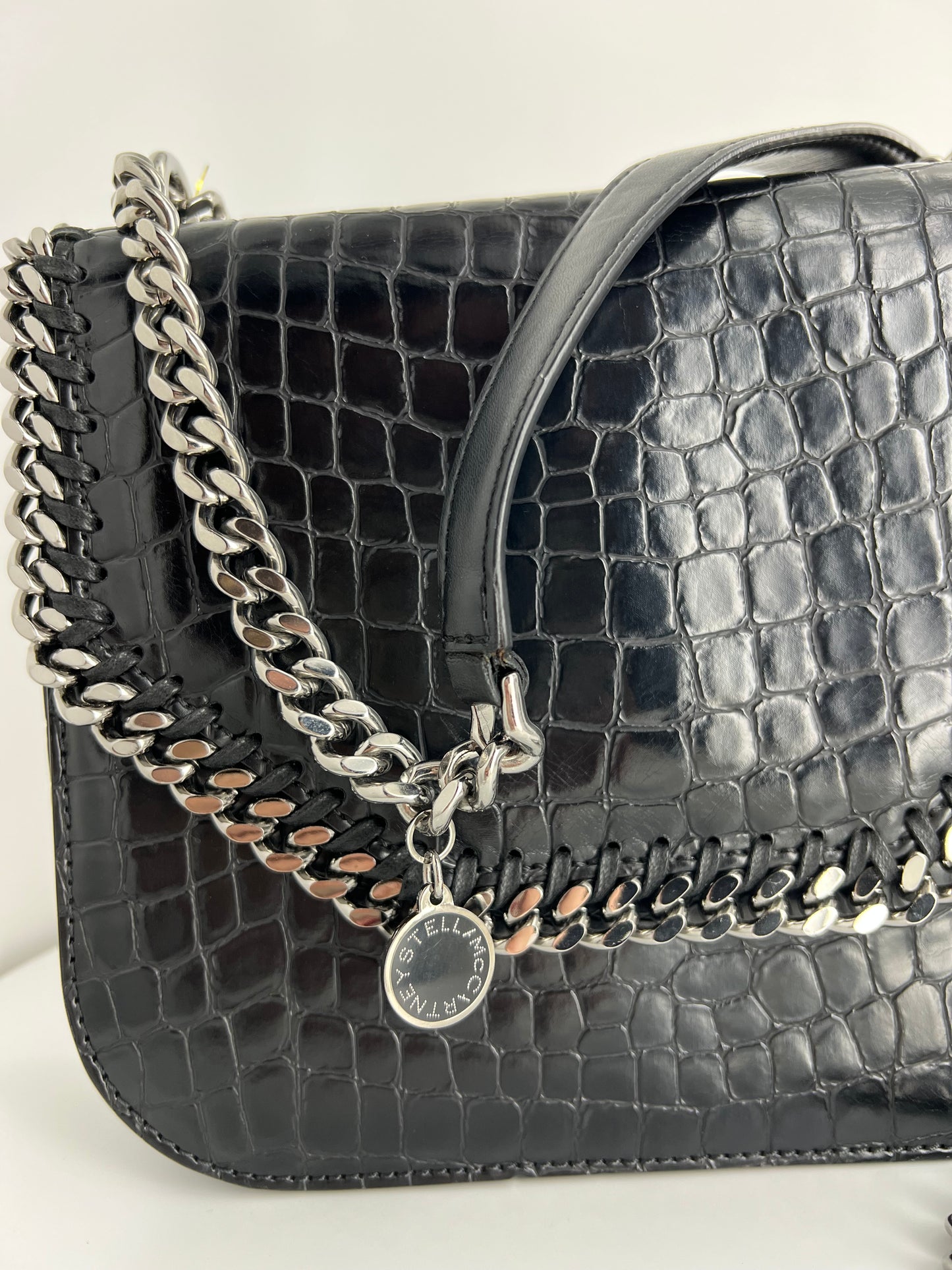 Sac Stella McCartney Falabella Box croco