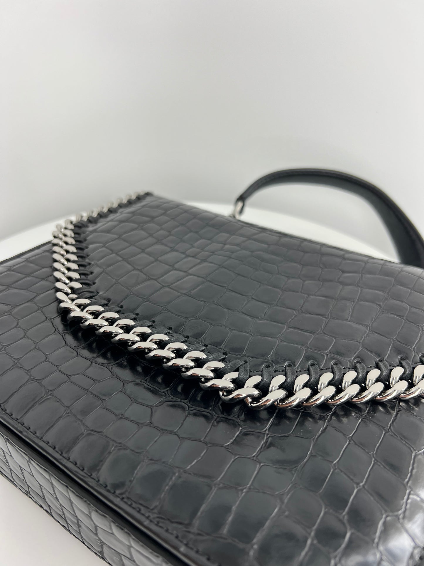 Sac Stella McCartney Falabella Box croco