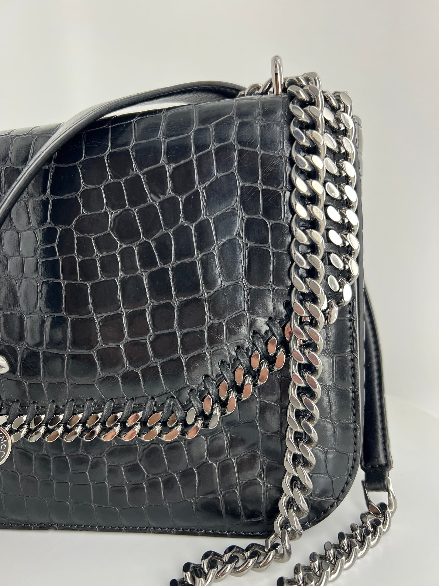 Sac Stella McCartney Falabella Box croco