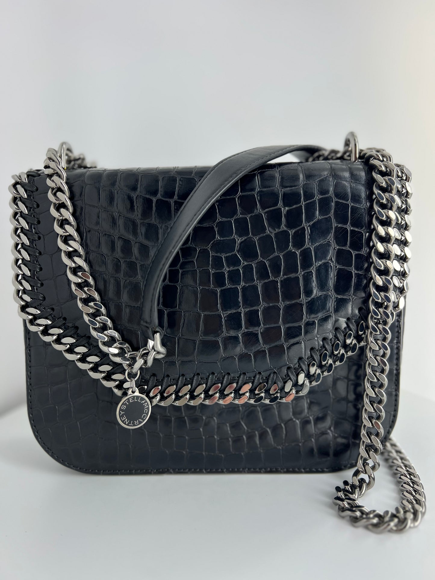 Sac Stella McCartney Falabella Box croco