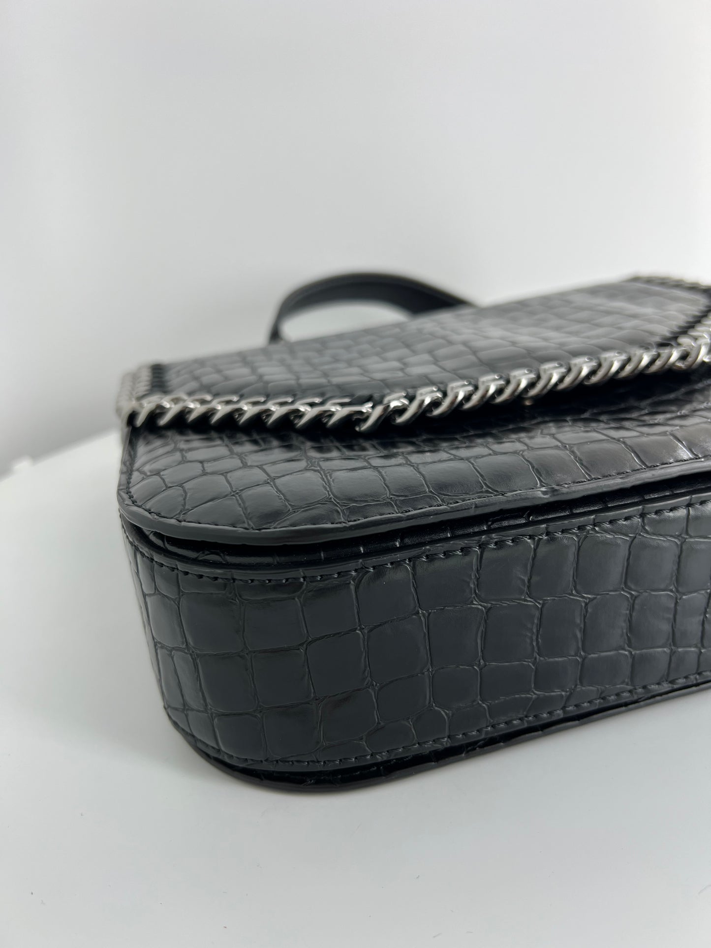 Sac Stella McCartney Falabella Box croco