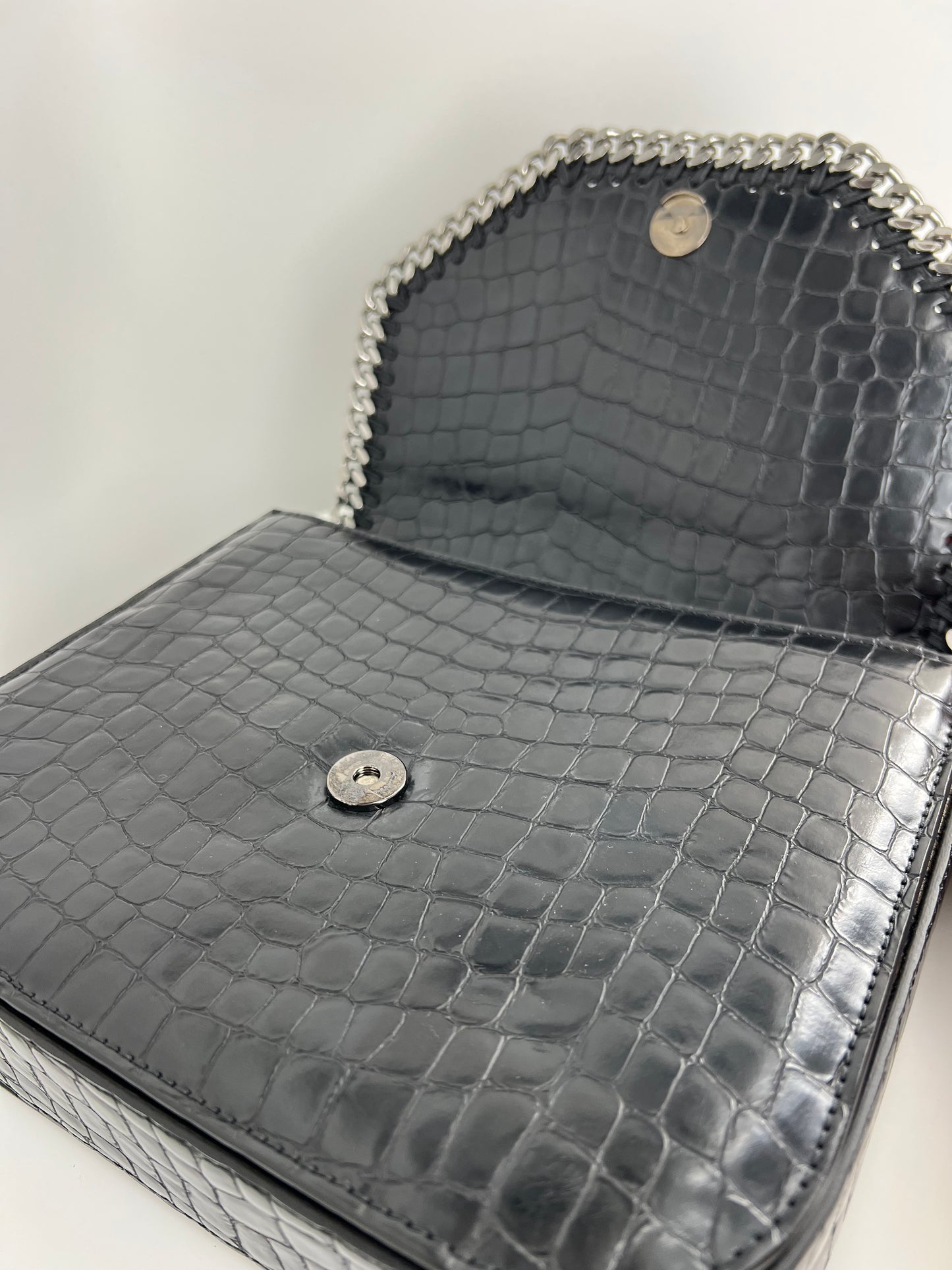 Sac Stella McCartney Falabella Box croco